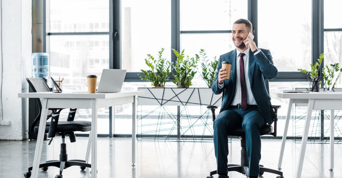 Man Talking To Someone In The Phone